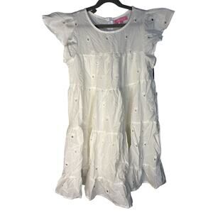 NWT Simply Southern White Lace Tunic Dress Size S Pineapple Eyelet Easter Dress